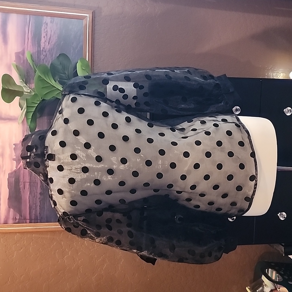 Love X Design Polkadot button up blouse. - Picture 4 of 6